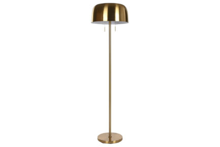 Lámpara de metal en color dorado